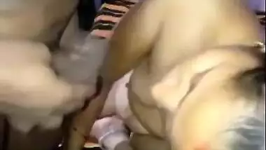 Horny Desi male sticks dick into wife's wet cunt after XXX blowjob