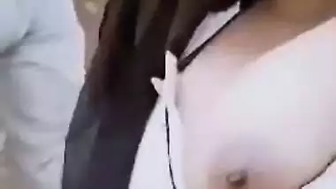 Couple enjoys on terrace in Indian college girl sex video