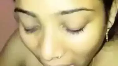 Horny desi girl sucking and fucking her lover