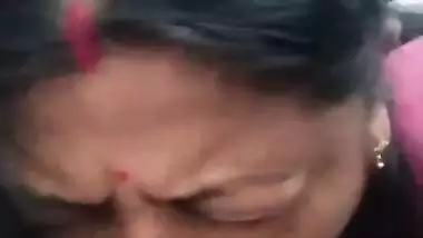 Cute Assamese wife blowjob to husband in running car