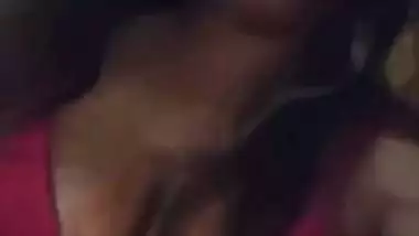Village girl in bra fingers vaginal hole in standing