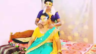 Indian lesbian. Beautiful sarees aunty and daughter in law hot lesbian romance Telugu dirty talks.