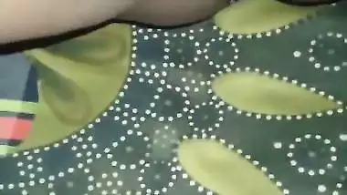 Village lady spits on the dick and shoots her desi porn