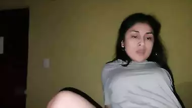 Sexy Delhi babe rides an American guy’s dick in NRI porn