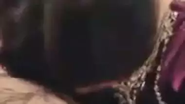 Bahu makes her Sasur happy with a desi blowjob