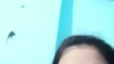 Nude show of girlfriend on video call to boyfriend