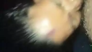 Bhabhi giving blowjob for cash at night