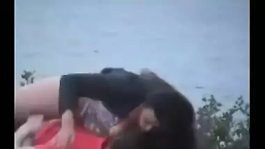 Cumbrous angel enjoys outdoor sex and gets her large butt screwed