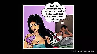 Savita Bhabhi has fun with a man and his stepdaughter