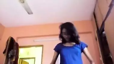 Desi teen stripping naked for bf